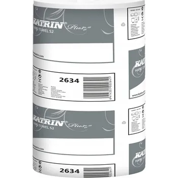 Papírový ručník Katrin Papírové ručníky lepené bílé celulóza 60m 2-vrstvé 2634