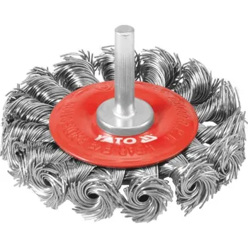Drátěný kartáč Kartáč drátěný okružní s nástavcem do vrtačky 75 mm Yato