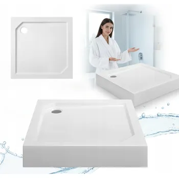 Sprchová vanička BRODZIK 100X100 PRYSZNICOWY ČTVERCOVÁ PROTISKLUZOVÁ DO SPRCHOVÉHO KOUTU LAMINART