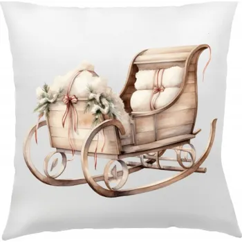 Polštář POVLEČENÍ NA VÁNOČNÍ POLŠTÁŘEK 40x40 cm DEKORATIVNÍ DO OBÝVÁKU VÁNOCE