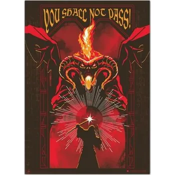 Plakát Grupo Erik editores Plakát Pán prstenů - Balrog, svítící