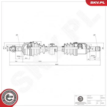 Hnací hřídel ESEN SKV 40SKV354