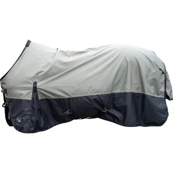 Deka pro koně Lehká výběhová deka HKM Chester 600D s fleecem olive green/black 115cm