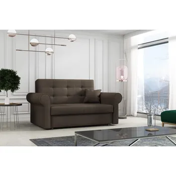 Pohovka FN Rozkládací křeslo Vivian Silver II tmavě hnědá