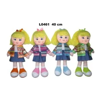 plyšák Lalka L-461 4rodz 40cm mix 171245