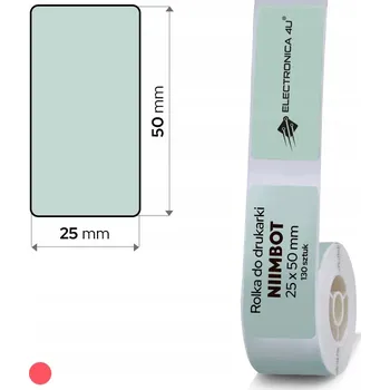 Samolepící etiketa Samolepicí štítky - termální samolepky pro tiskárnu Niimbot D101, 25x50 mm