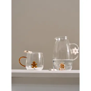 Sinsay - Skleněný hrnek se vánočním motivem - vícebarevná - 842FR-MLC - 842FR-MLC-ONE