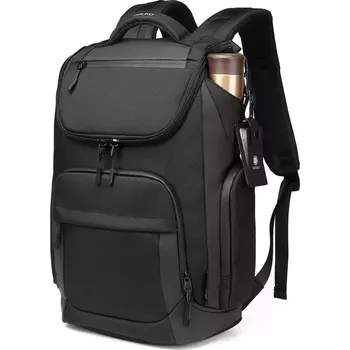 Městský batoh Ozuko studentský školní batoh Hiking Černý 23L