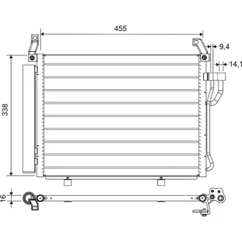 Výparník klimatizace Kondenzátor, klimatizace VALEO WYPRZEDA˝ 812664