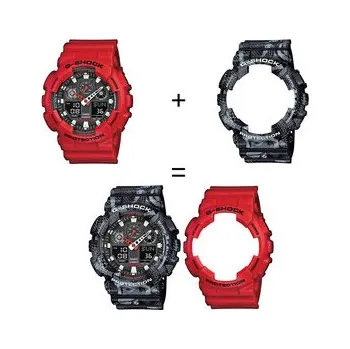 Casio Hodinky SET GA-100B-4AER + BEZEL 10520052 + PASEK 10520049 Černá OS