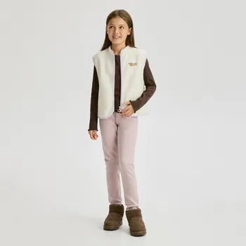 Dětská móda Reserved - Zateplené legíny - hroznová - 974FF-48X - 974FF-48X-146