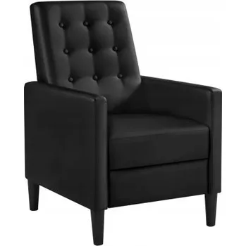 Křeslo Pohodlné křeslo s vysokým opěradlem 614028 black, 3 relaxační polohy : 90°, 120° a 160° - B YAHEETECH