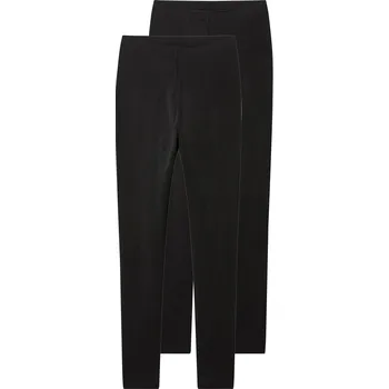 Dámské legíny esmara® Dámské těhotenské legíny s BIO bavlnou, 2 kusy (černá, M(40/42))