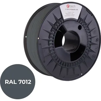 Filament Tisková struna (filament) C-TECH PREMIUM LINE, ASA, čedičová šedá, RAL7012, 1,75mm, 1kg (3DF-P-ASA1.75-7012)