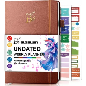 Diář PLANER TYGODNIOWY A5 KALENDARZ TYGODNIOWY TÝDENNÍ DIÁŘ PRO ŘÍZENÍ ČASU