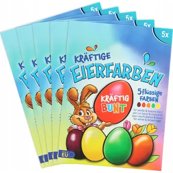 Velikonoční dekorace 25x BARVY NA VAJÍČKA, BARVENÍ VAJEC NA Velikonoce, MNOHO BAREV