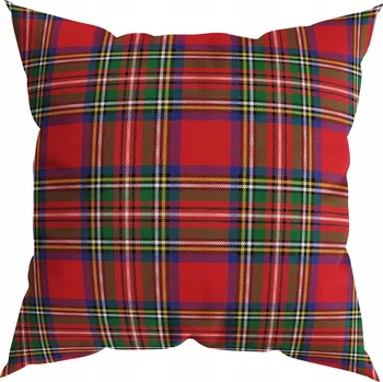 Povlak na dekorativní polštářek Vánoční povlaky na polštáře 40x40 Povlak na polštář Kostkovaný 8784