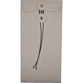 Obálka Ozdobné obálky eko DL s knoflíkem Krémový beton