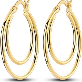 Náušnice Prosperk Náušnice kruhy duo zlaté