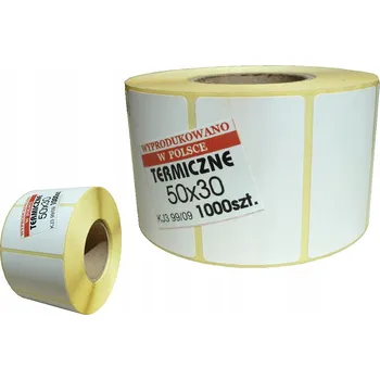 Samolepící etiketa Termální etikety 50x30 samolepicí maTias bílé 1000 kusů čisté