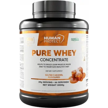 Protein Human Protect PURE WHEY CONCENTRATE 2kg PROTEIN KONCENTRÁT WPC Slaný karamel