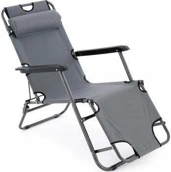 Garthen Skládací zahradní židle šedá