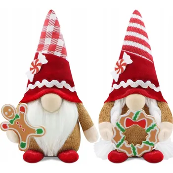 Vánoční dekorace ZIMNÍ SKŘÍTEK 2x VÁNOČNÍ SKŘÍTEK DEKORACE VÁNOCE SVÁTKY GNÓM