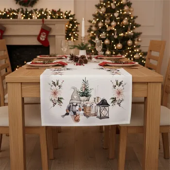 Vánoční dekorace Ubrus vánoční, Vánoční hvězda a trpaslík