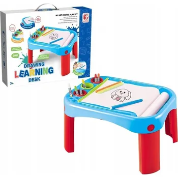 Obraz Stolek TABULE s NOHAMI pro KRESLENÍ s Papírem Fixy Pastelky + papír