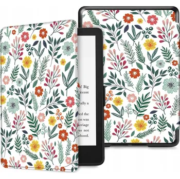 Příslušenství pro čtečku elektronické knihy POUZDRO OBAL NA KINDLE 6 PALCŮ KVĚTINOVÝ MOTIV KVĚTINY UNIVERZÁLNÍ TENKÉ