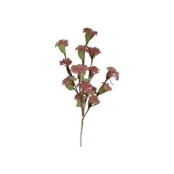 umělá květina Tráva letní skimmie starorůžová 140-0032