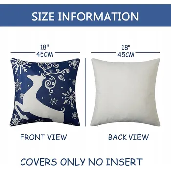 Povlak na polštářek VÁNOČNÍ POVLAKY NA POLŠTÁŘE vánoční povlak na polštář na polštáře polštářky CM