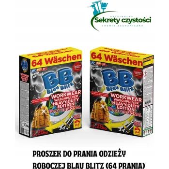 Prací prostředek Prací prášek na pracovní oděvy extra silný 2,25 kg na 64 praní