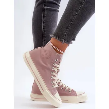 Dámské tenisky Dámské vysoké tenisky Big Star růžové Velikost: 36