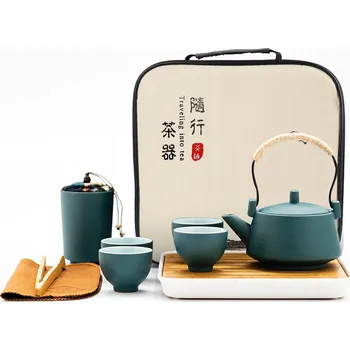 Konvice na čaj Čínská konvice s keramickou sadou na čaj, kamenina 0,16 l