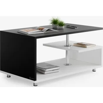 Konferenční stolek Konferenční stolek Orlando 95x55x50cm | bílý/černý