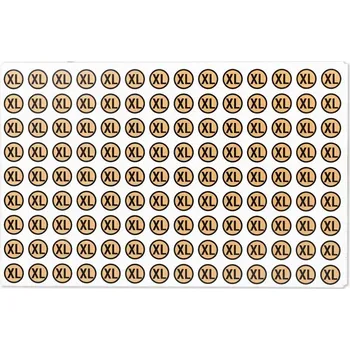 samolepka Samolepky s velikostí zlaté XL 125 Ks/1 arch