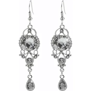 Náušnice JSB bijoux s.r.o. Náušnice z bižuterní slitiny provlékací barokní s krystaly Swarovski Crystal