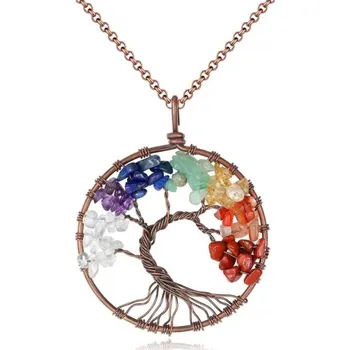 Řetízek Prosperk Řetízek s přívěskem - Strom života 7 čaker S3466