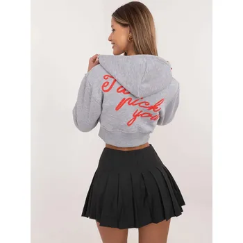 Dámská mikina Dámská šedá mikina FPrice s krátkým rukávem, XL i523_5906694002366