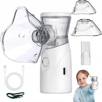 IP kamera INHALÁTOR NEBULIZÁTOR 2 MASKY PRO DĚTI I DOSPĚLÉ PŘENOSNÝ TICHÝ USB