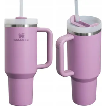 HRNEK STANLEY 1200 Ml Z SŁOMKĄ POKRYWKĄ A TERMICKÝM ÚCHYTEM, FIALOVÝ