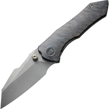 kapesní nůž WE High-Fin Tiger Stripe Pattern Flamed Titanium Rukojeť Šedá Stonewashed CPM 20CV Čepel WE22005-4