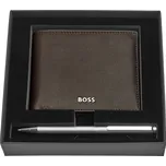 SET BOSS BROWN - KULIČKOVÉ PERO A PENĚŽENKA