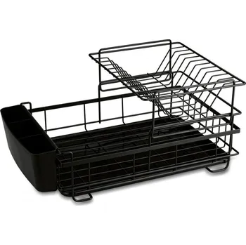 Odkapávač na nádobí Odkapávač na nádobí patrový, 43x29,5x23cm, černý