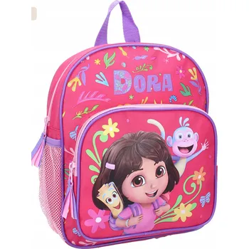 Jednokomorový Batoh pro předškoláky Dora Vadobag pro dívky, růžový, vícebarevný