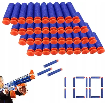 Dětská zbraň ŠIPKY DO VYSTŘELOVACÍCH PISTOLÍ NÁBOJE ŠIPKY STŘELY S PŘÍSAVKOU 100 ks