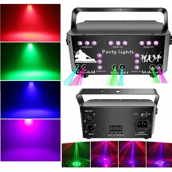 Osvětlovací technika Laser 21 RGB DMX s dálkovým ovládáním, světelné efekty disco