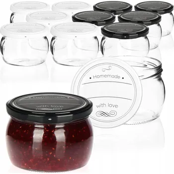 Sklenice 12x ZAVAŘOVACÍ SKLENICE 2 60 Ml SKLENICE NA ZAVAŘENINY VNĚJŠÍCH DROBY