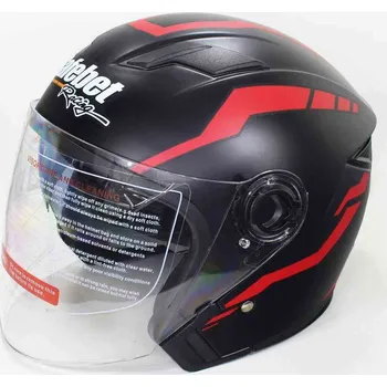 Helma na motorku PŘILBA SAFEBET HF-223 MATNÁ ČERNÁ J36 S (BEZ ECE)